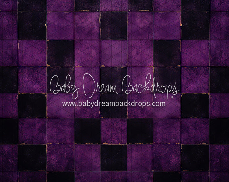 Halloween Checkered Floor Purple (JA)