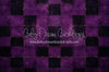 Halloween Checkered Fabric Floor Purple (JA)