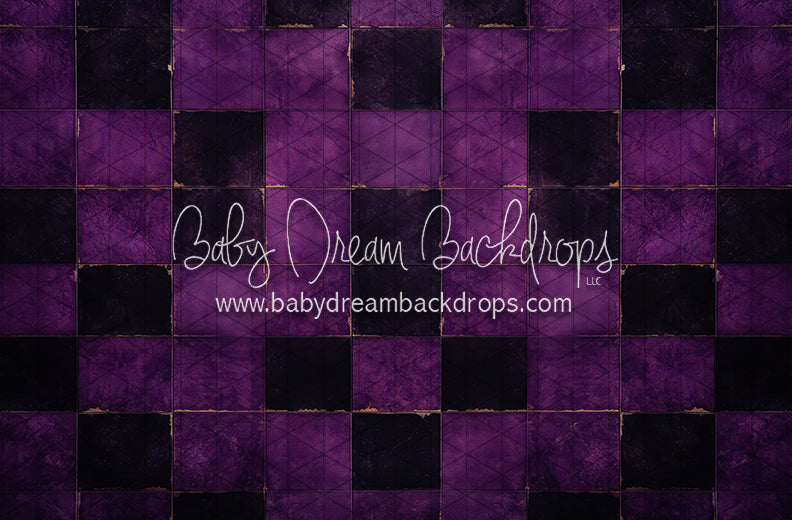 Halloween Checkered Floor Purple (JA)