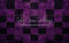 Halloween Checkered Fabric Floor Purple (JA)