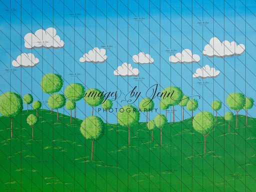 Hand Painted Melon Trees (JG)