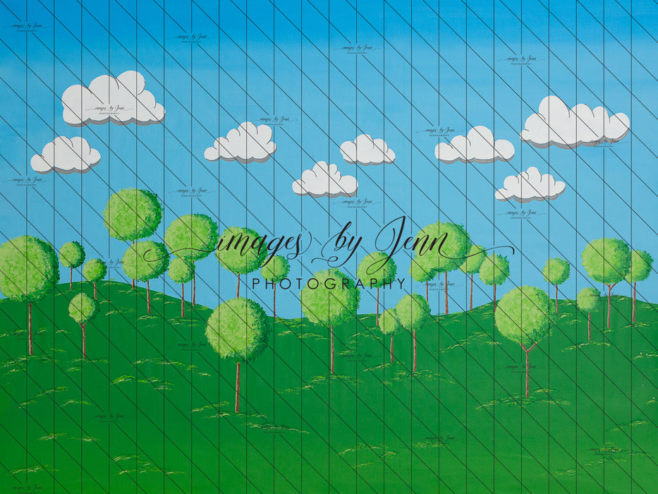 Hand Painted Melon Trees (JG)