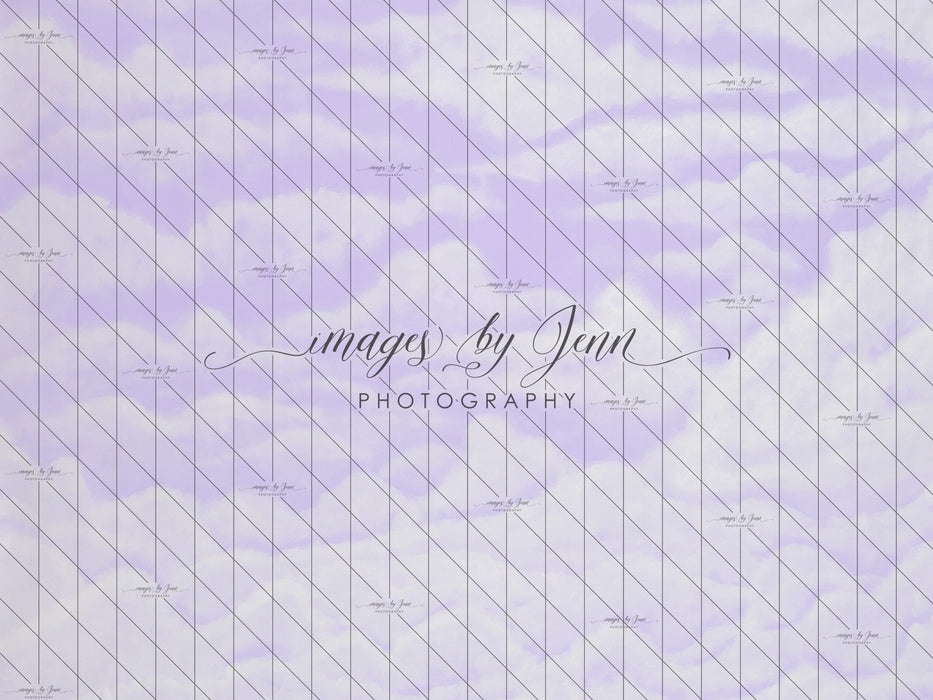 Hand Painted Purple Clouds (JG)