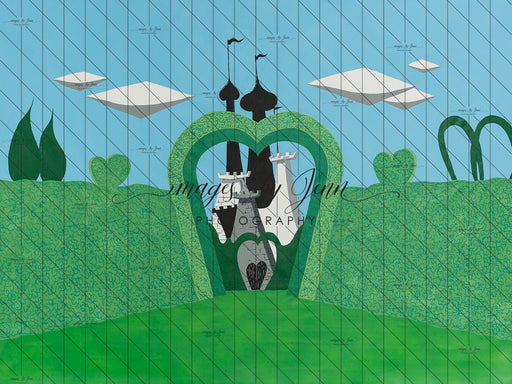 Hand Painted Queens Garden (JG)