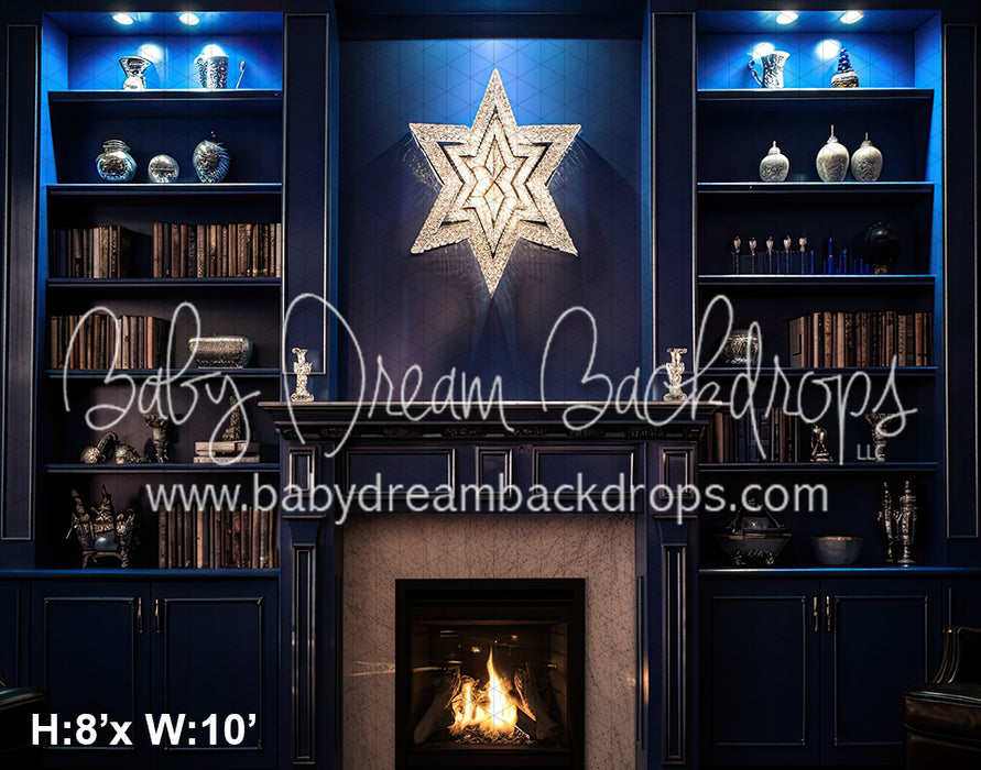 Hanukkah Fireplace (SM) 