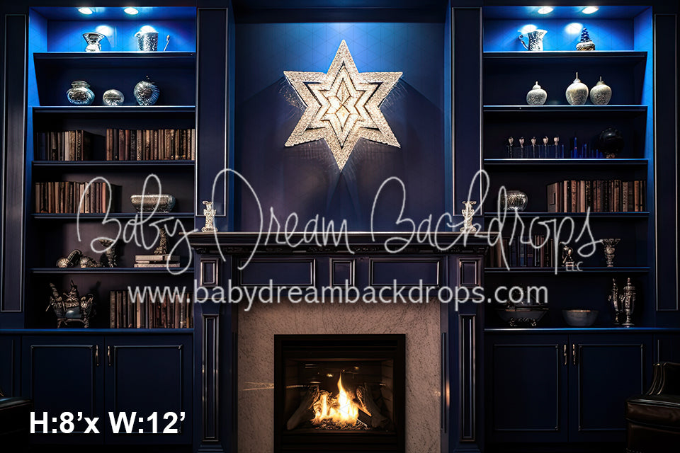 Hanukkah Fireplace (SM) 