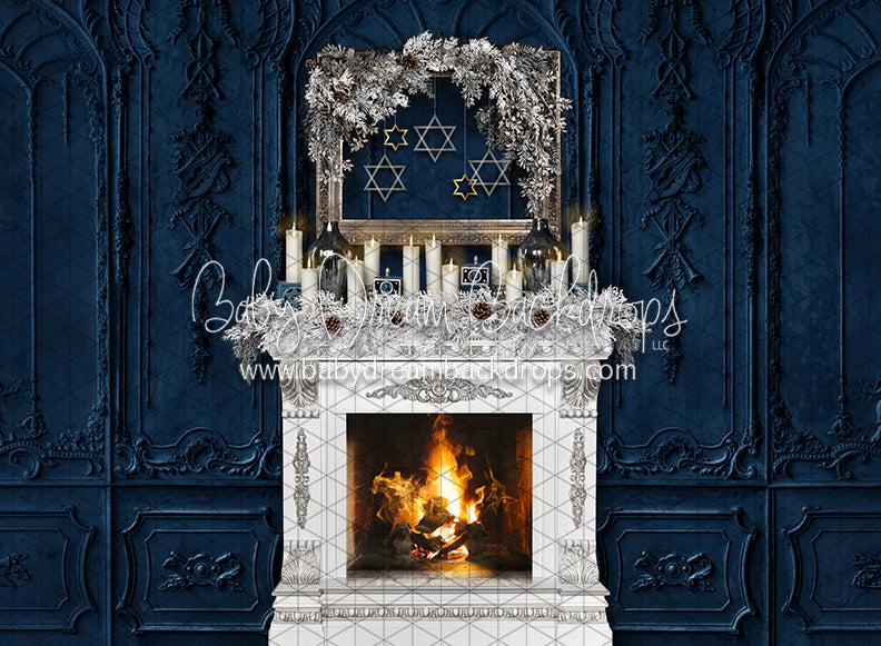 Hannukkah Home Fireplace (JA)