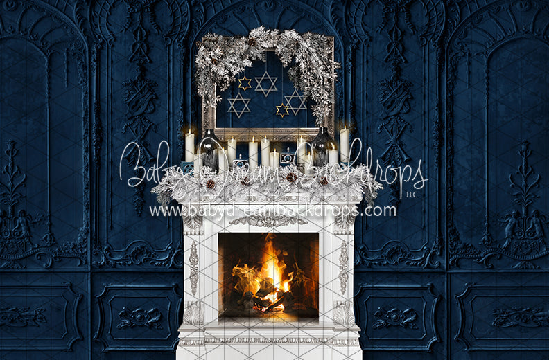 Hannukkah Home Fireplace (JA)