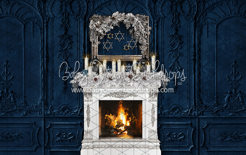 Hannukkah Home Fireplace (JA)