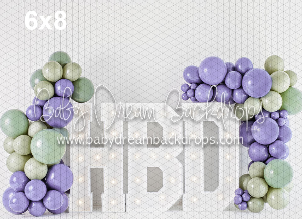 Happy Birthday Purple and Green