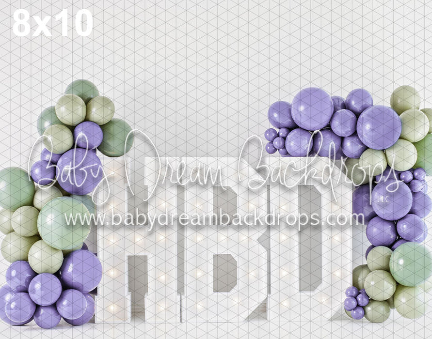 Happy Birthday Purple and Green