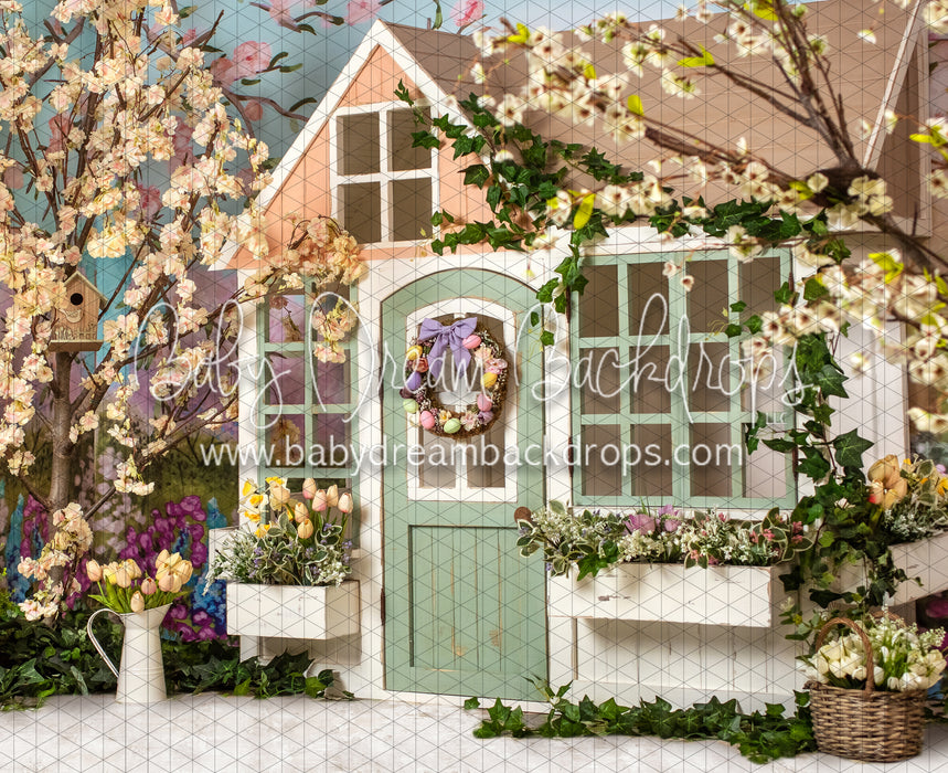 Happy Easter House (Light Bottom) (JA)