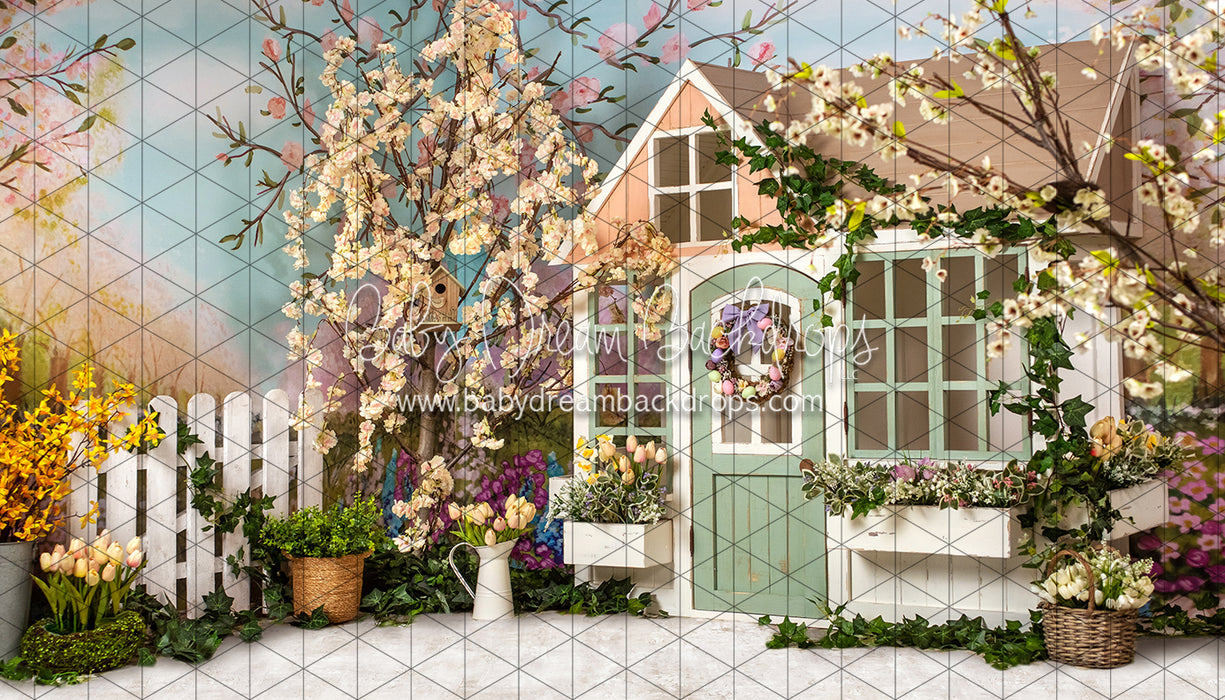 Happy Easter House (Light Bottom) (JA)