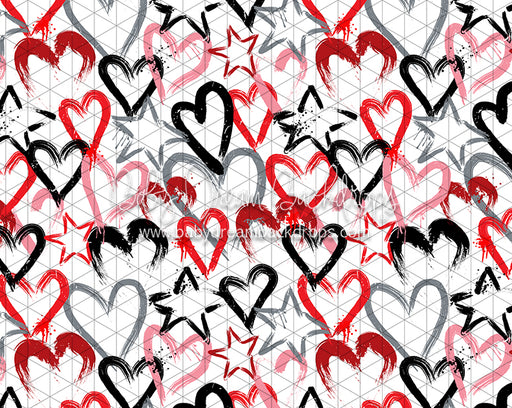 Happy Hearts on White (CC)