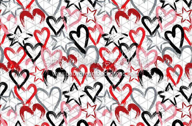 Happy Hearts on White (CC)