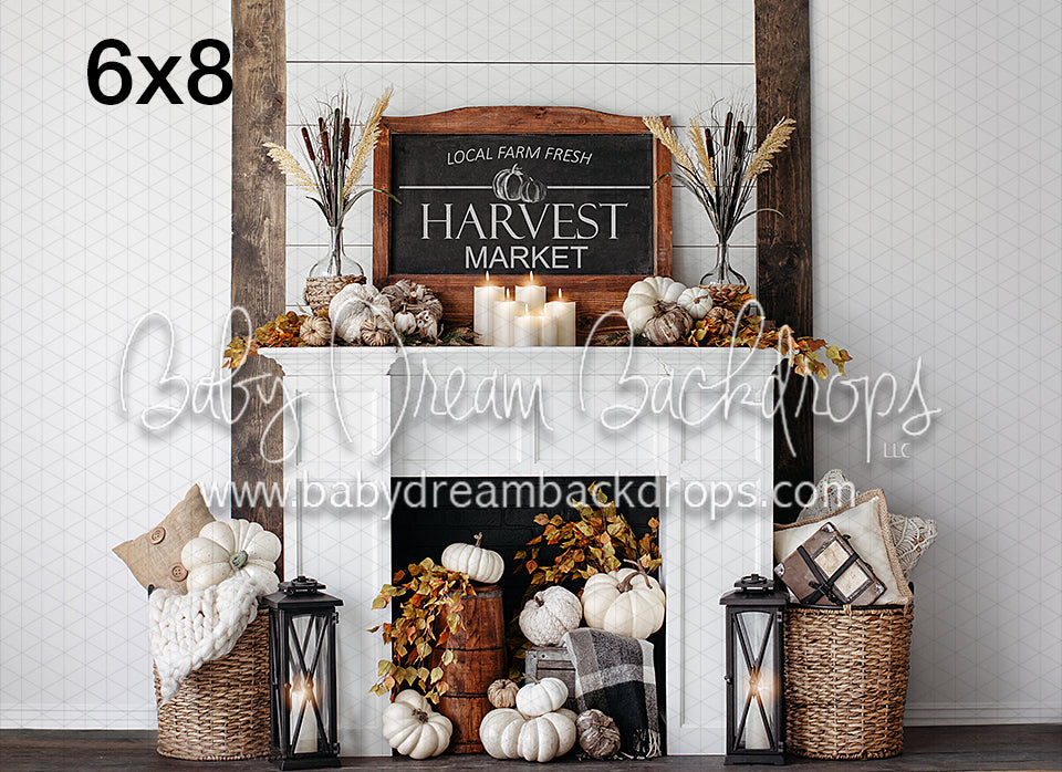 Harvest Market White Wall