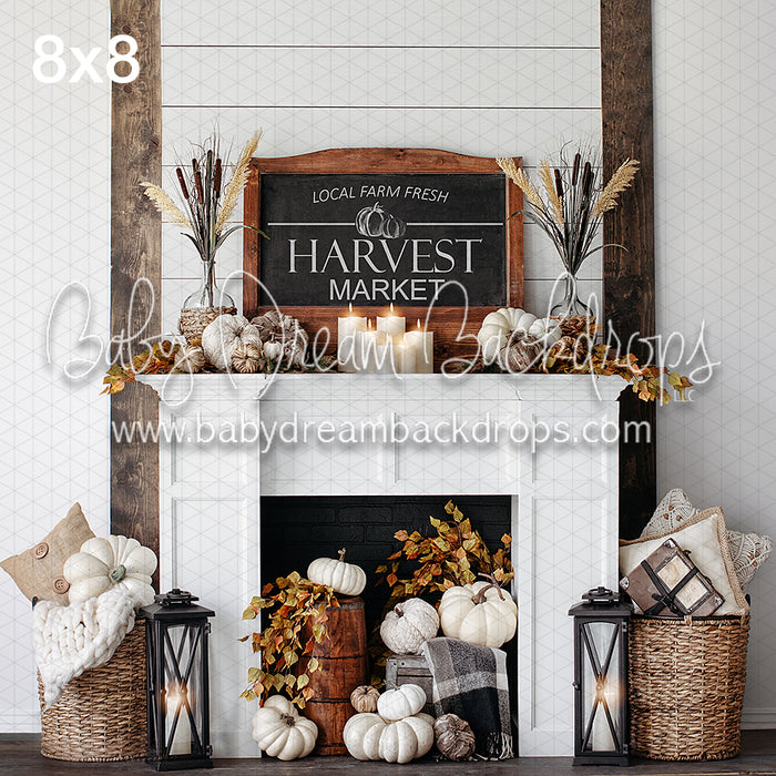 Harvest Market White Wall