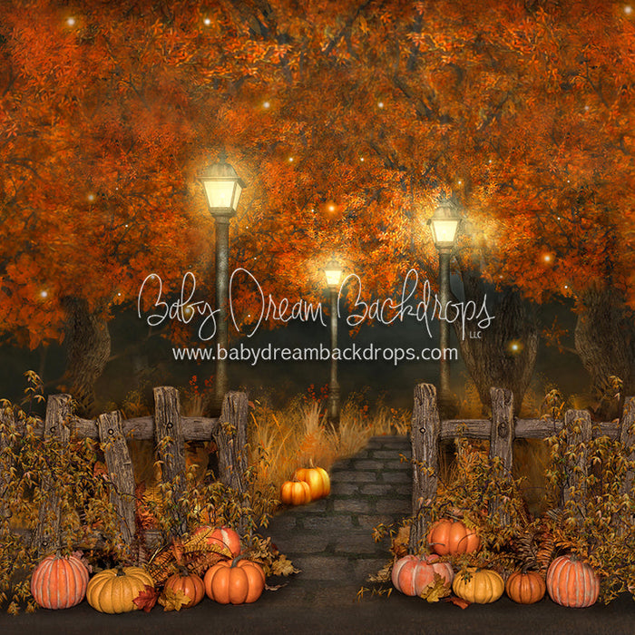 X Drop harvest pumpkin path no trees