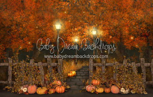 Harvest Pumpkin Path (No Trees) 9x14