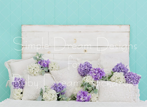 Headboard Purple Hydrangia