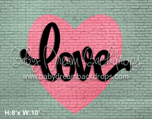 Heart Brick Love