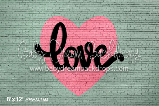 Heart Brick Love