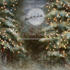 X Drop heirloom snowy pines moon santa lights ss