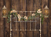 Heirloom Headboard Roses and Lanterns - 6x8 - JA  
