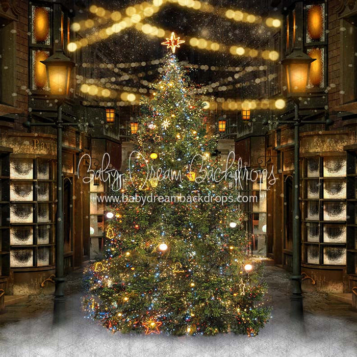 X Drop holiday street tree