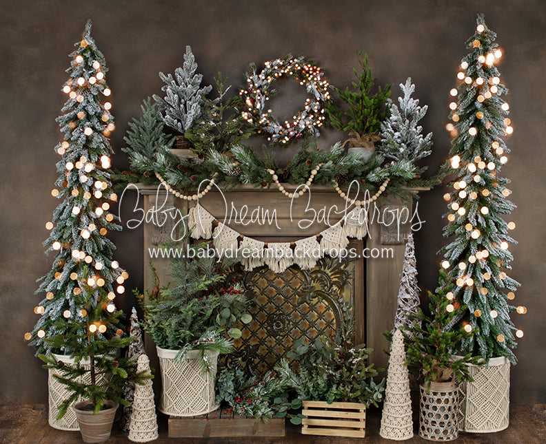 Holiday Tin Mantel Lights