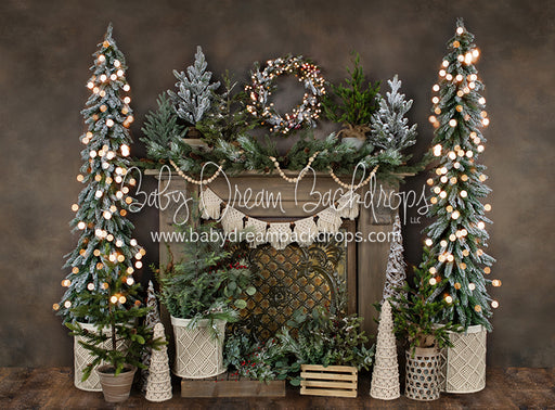 Holiday Tin Mantel Lights