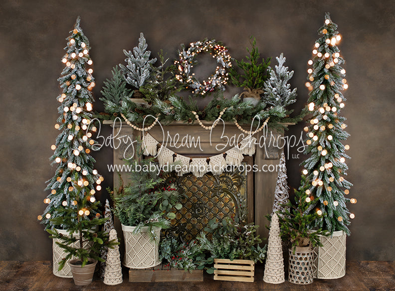 Holiday Tin Mantel Lights