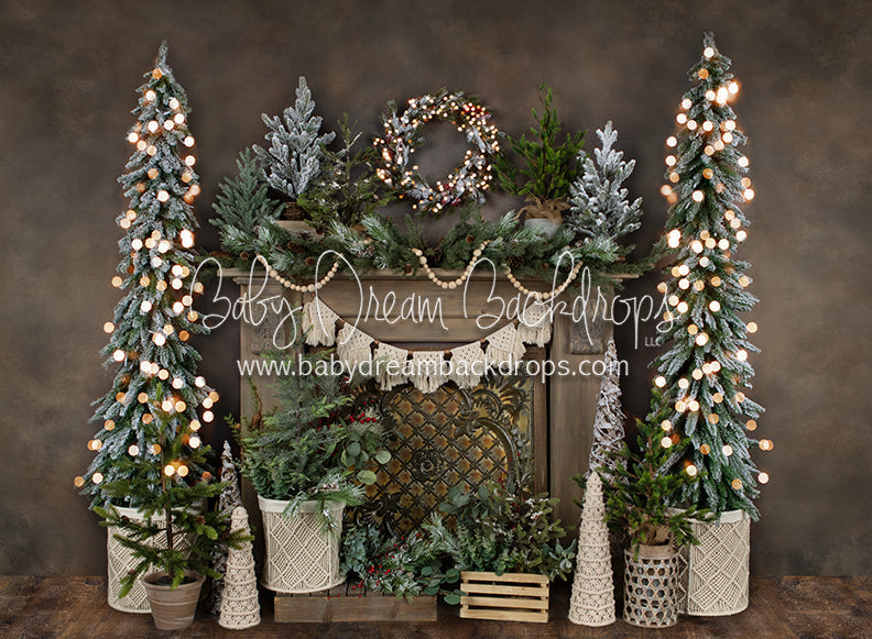 Holiday Tin Mantel Lights