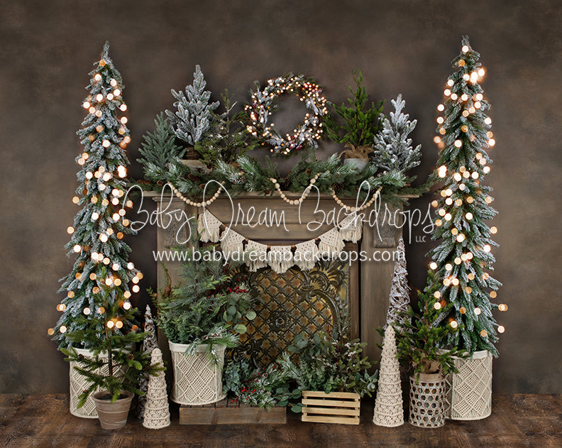 Holiday Tin Mantel Lights