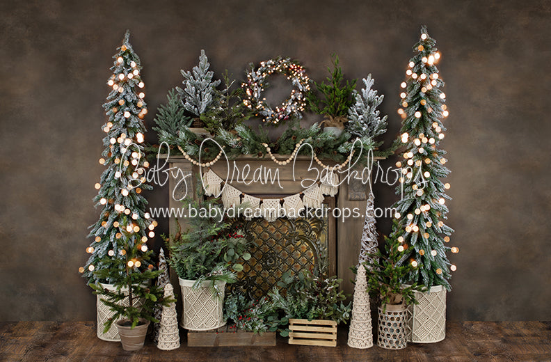 Holiday Tin Mantel Lights