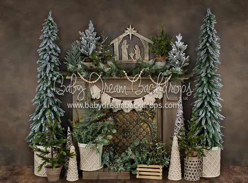 Holiday Tin Mantel Nativity