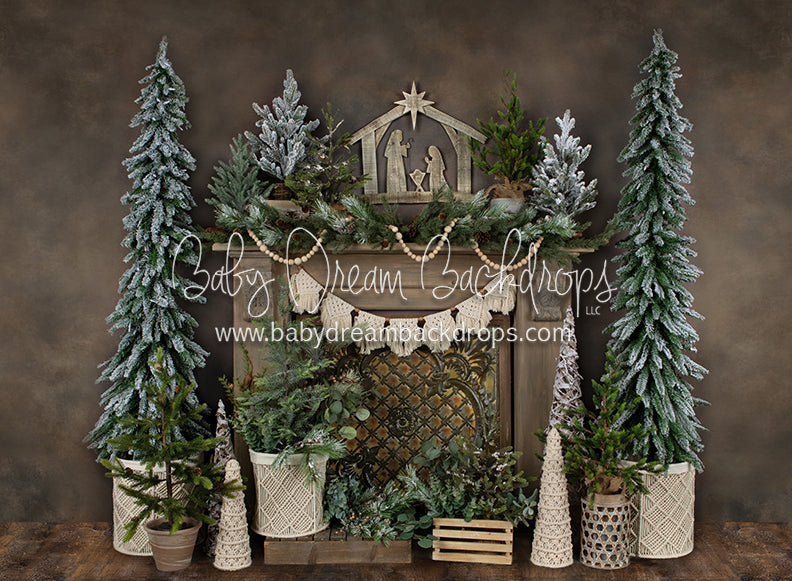 Holiday Tin Mantel Nativity