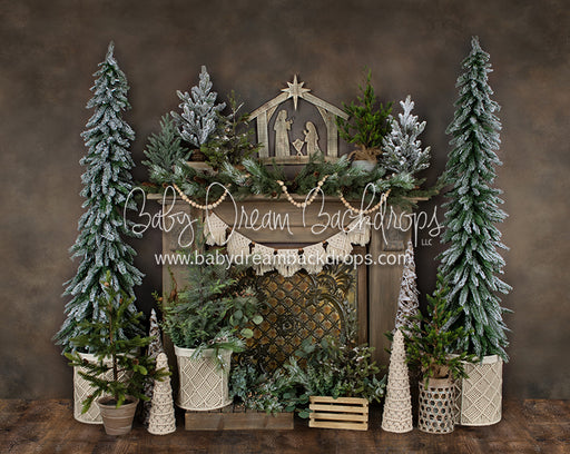 Holiday Tin Mantel Nativity