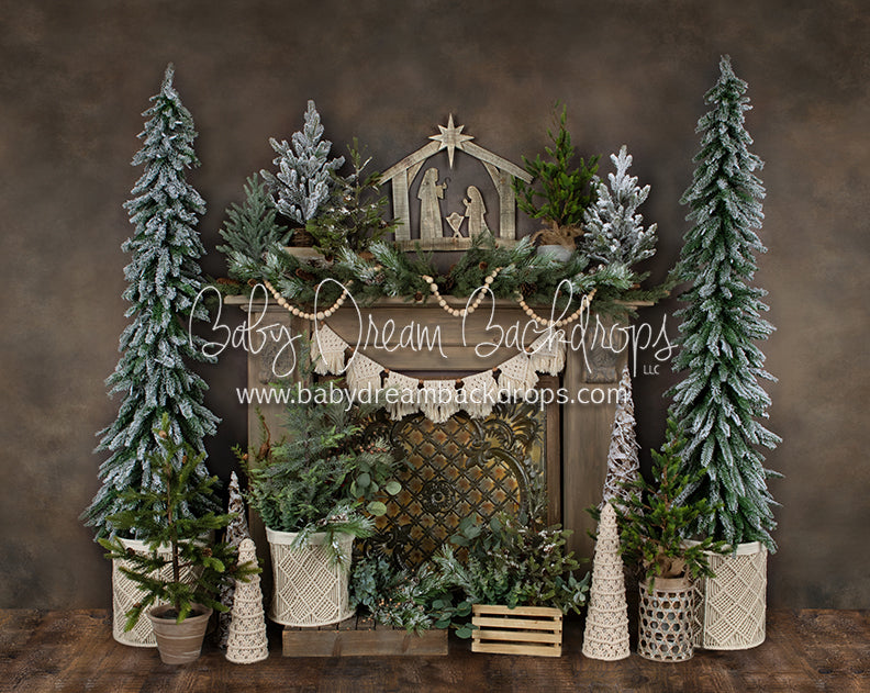 Holiday Tin Mantel Nativity