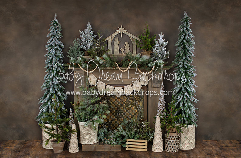 Holiday Tin Mantel Nativity