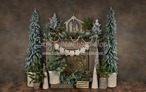 Holiday Tin Mantel Nativity