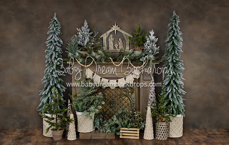 Holiday Tin Mantel Nativity