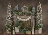 Holiday Tin Mantel Nativity Lights
