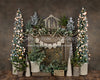 Holiday Tin Mantel Nativity Lights