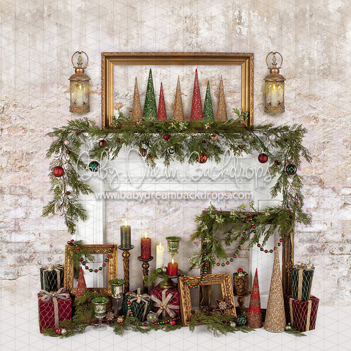X Drop holiday treasures mantel
