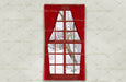 Holiday Window Red