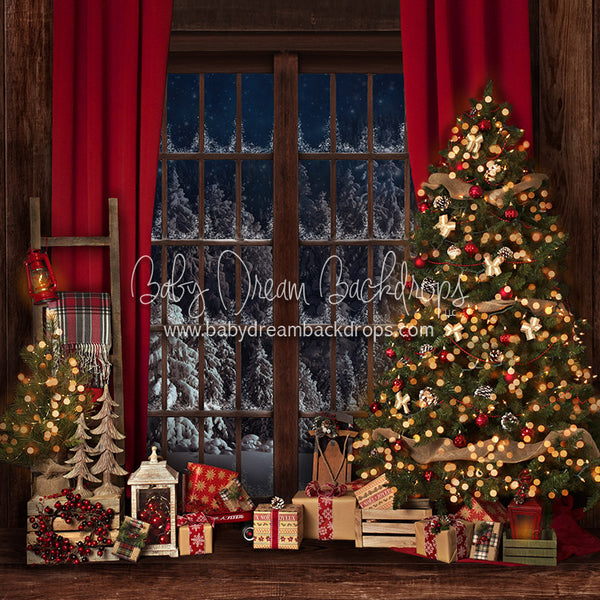 Holiday Eve Large Window - 8x8 - BS