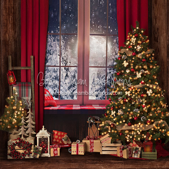 Holiday Eve Tree (No Santa) - 8x8 - BS