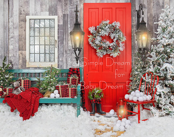 Home For Christmas Bench RIGHT 8x10 - SD 