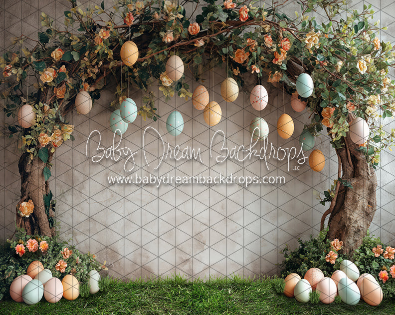 Hoppy Easter Tree Arch (Grass) (JA)